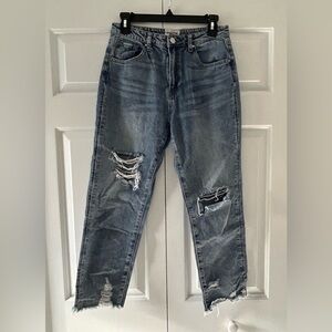 Insane Gene High Rise Straight Distressed Jeans Juniors Size 5